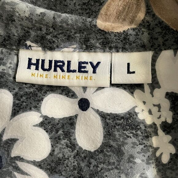 Hurley 999 Shirt Hawaiian Tropical Short Sleeve Button Up Vintage USA Made L - Picture 3 of 8